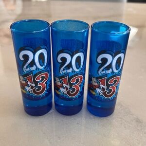 Disneyland Resort 2013 "Believe in Magic" Tall Cobalt Blue Shot Glass Mickey